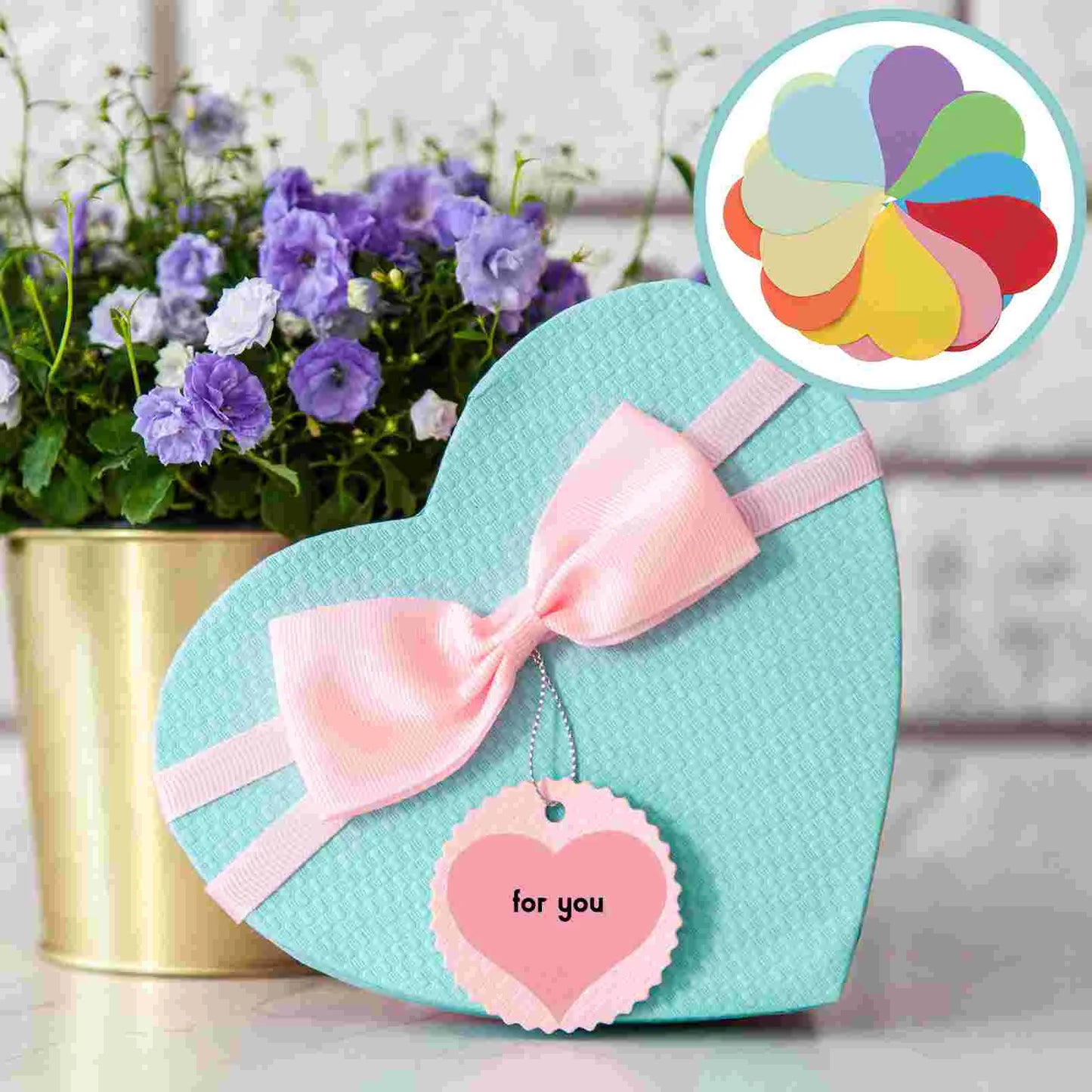 100PCS Heart Sticky Notes