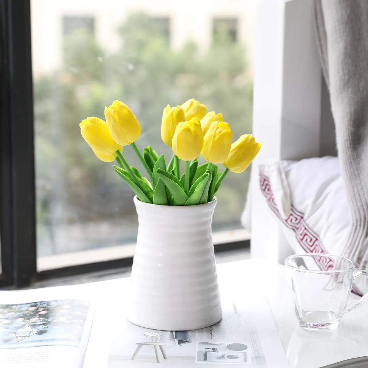 10PCS Real-Touch Tulip Artificial Flowers