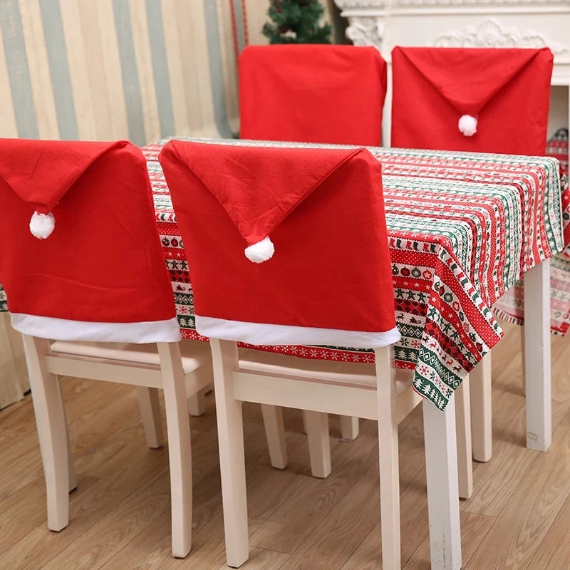 Christmas Chair Cover - Festive Chair Back Décor