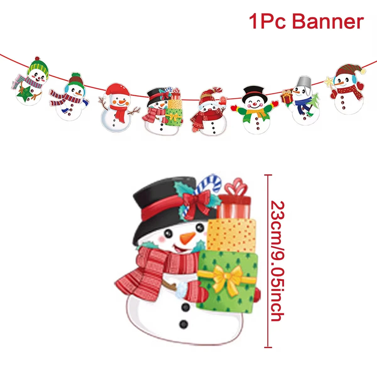 Merry Christmas Banner Garland