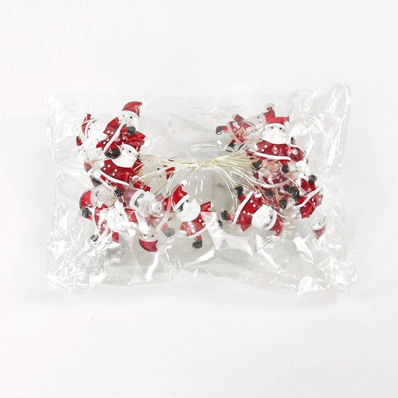 2M 20LED Santa Claus & Snowflake Light String