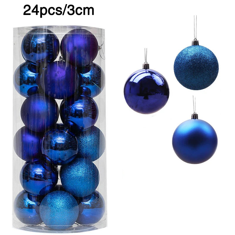 Christmas Tree Ornament Balls | 1 Box of 24/36pcs