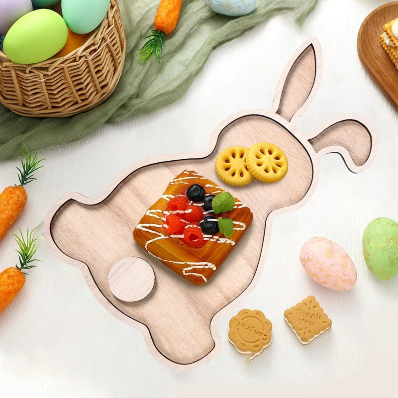 Easter Bunny Wooden Serving Tray