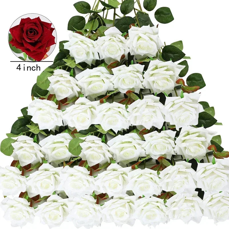 Velvet Artificial Rose Flowers