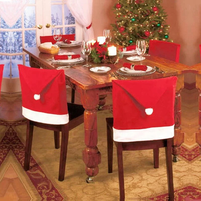 Christmas Chair Cover - Festive Chair Back Décor