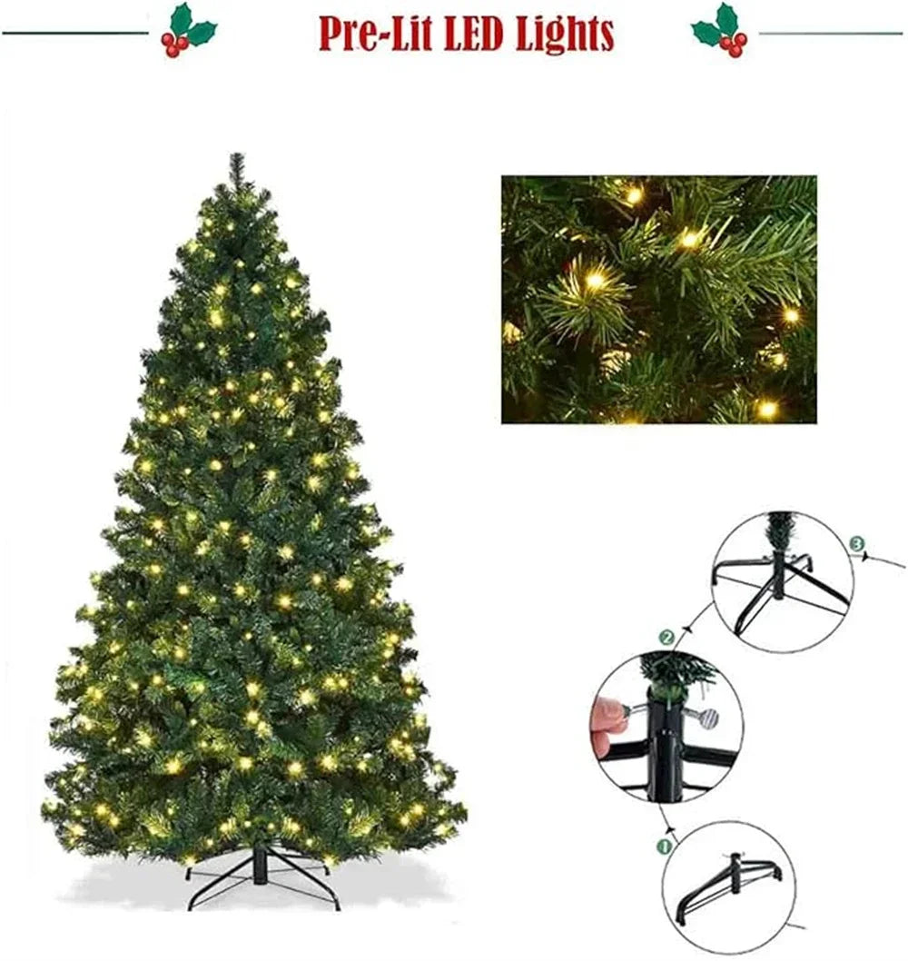 GrandGlow 10FT PVC Christmas Tree