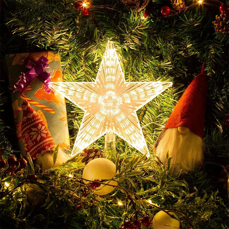 18cm LED Christmas Tree Topper Star