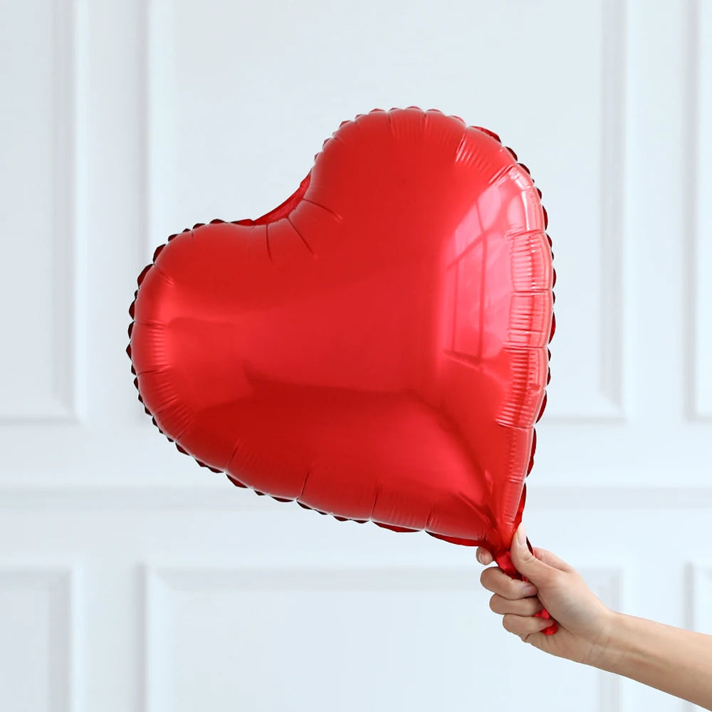 Valentine’s Day Heart & Lip Foil Balloons