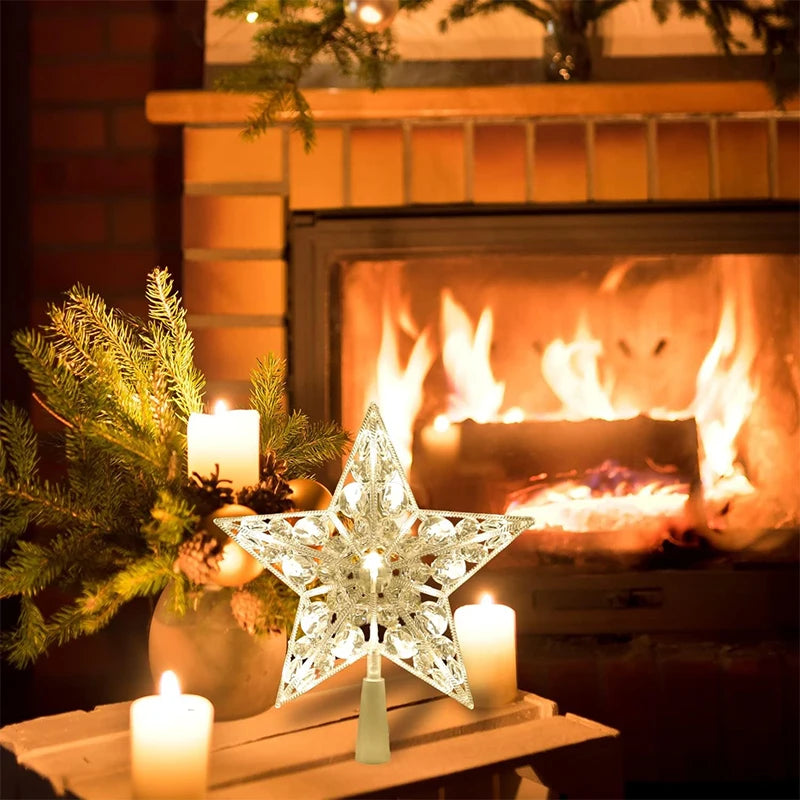 18cm LED Christmas Tree Topper Star