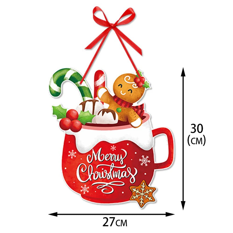 Merry Christmas Door Hanger & Tree Ornament