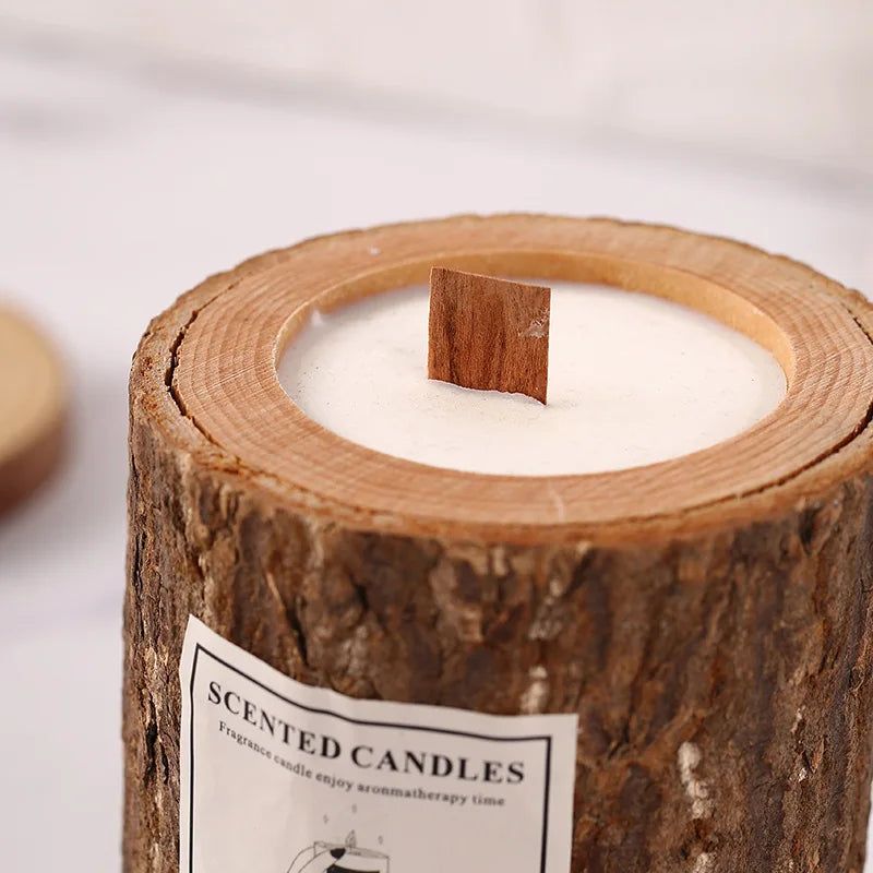 Creative Wooden Cup Scented Candle