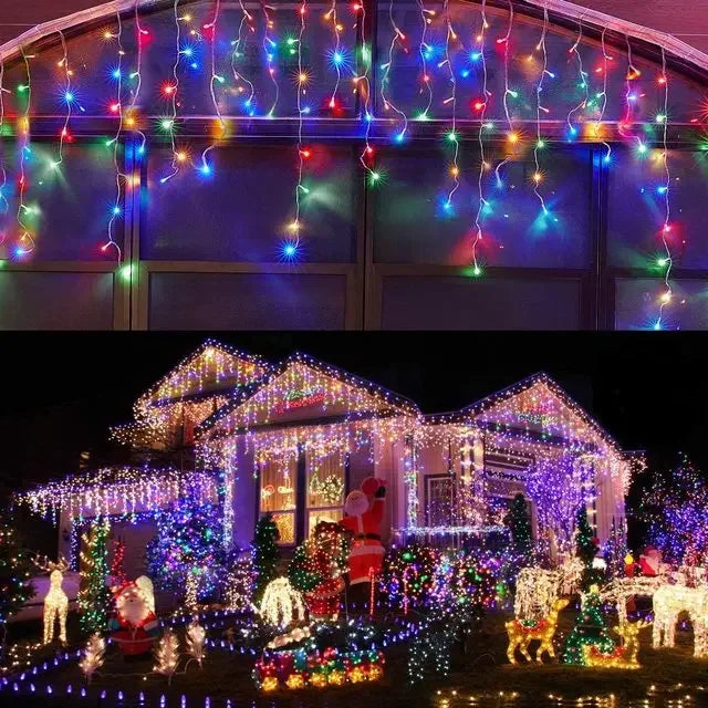 LED Christmas Garland Curtain Lights