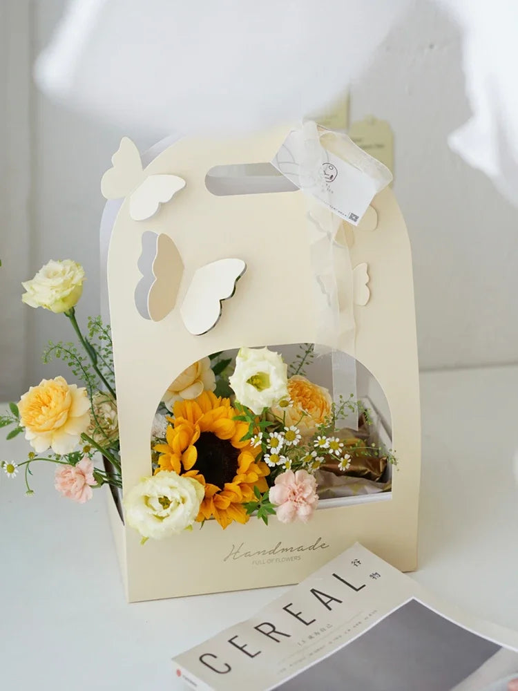 Butterfly Hollow Bouquet Tote Box