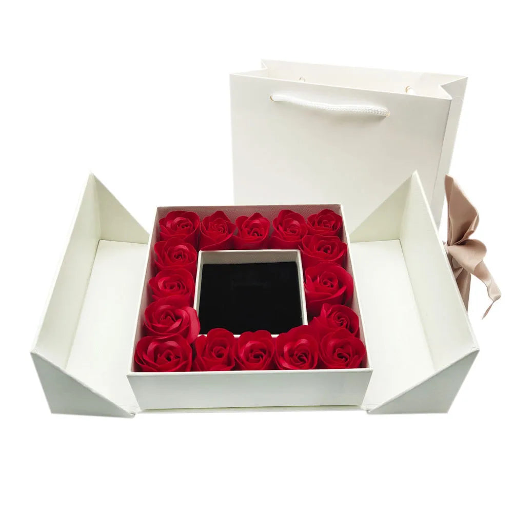 Eternal Rose Gift Box with 100 Languages “I Love You” Necklace