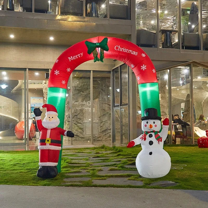 Inflatable Santa Claus Climbing Wall Decoration