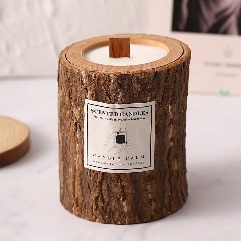 Creative Wooden Cup Scented Candle