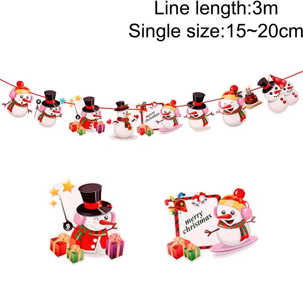 Merry Christmas Banner Garland