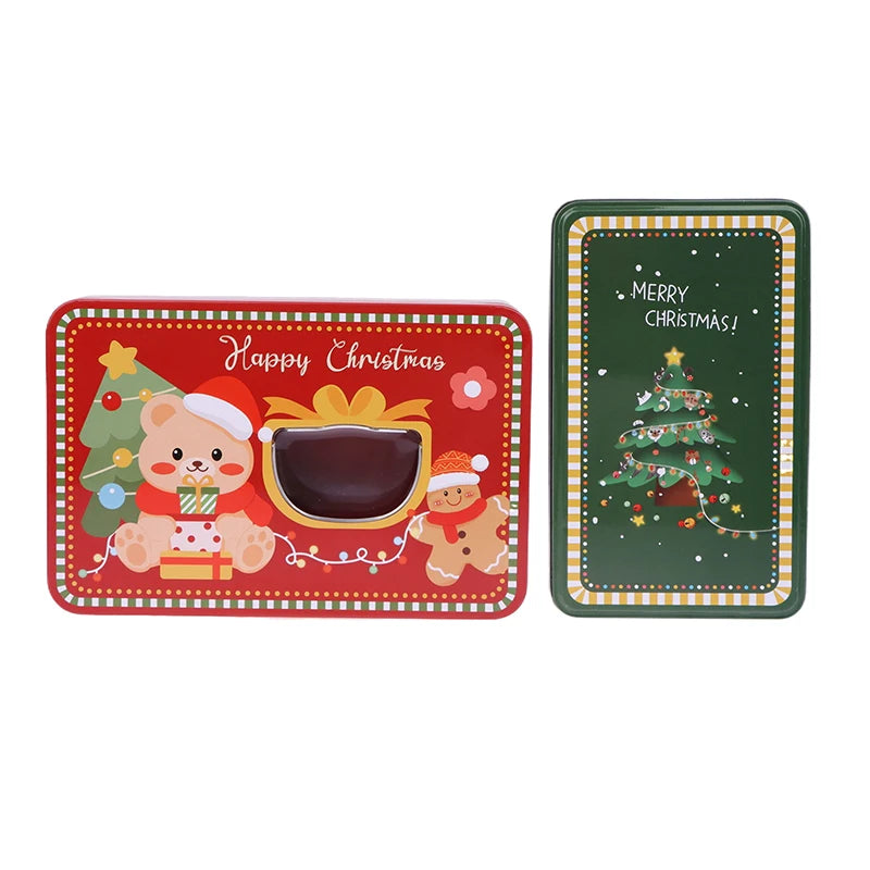 Christmas Merry Tinplate Candy/Cookie Box