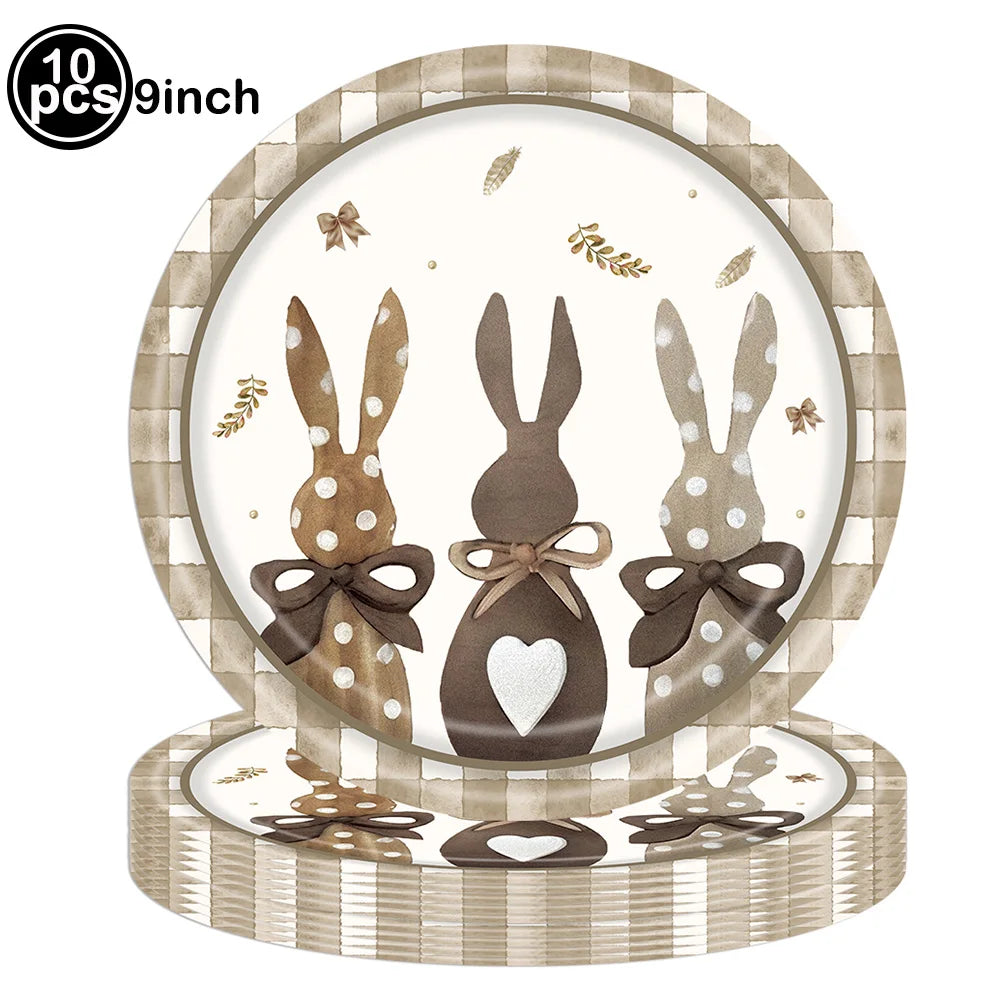 Easter-Themed Disposable Tableware Set