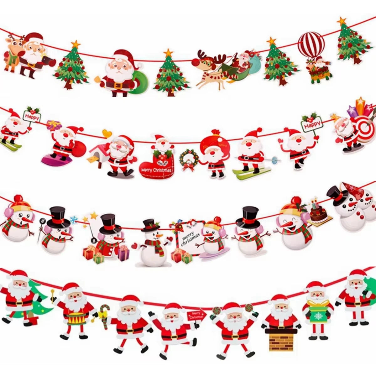 Merry Christmas Banner Garland