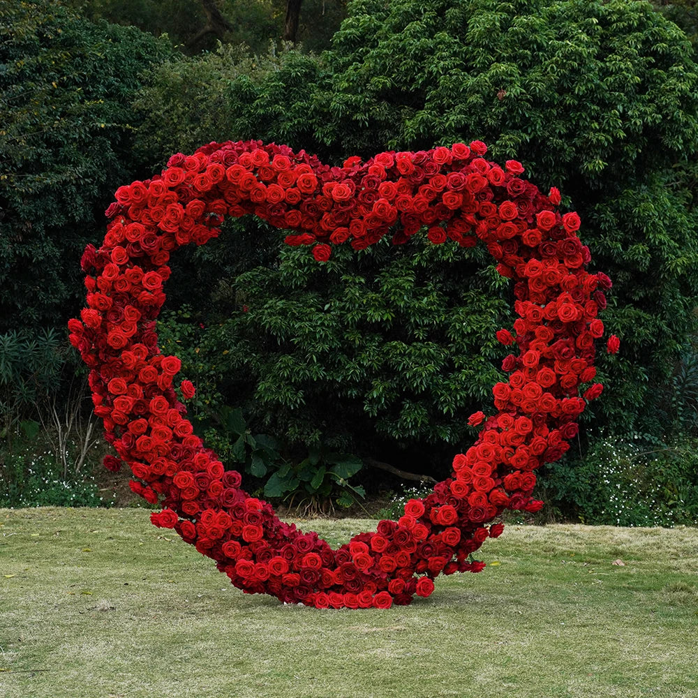 Luxury 5D Red Heart-Shaped Floral Arrangement