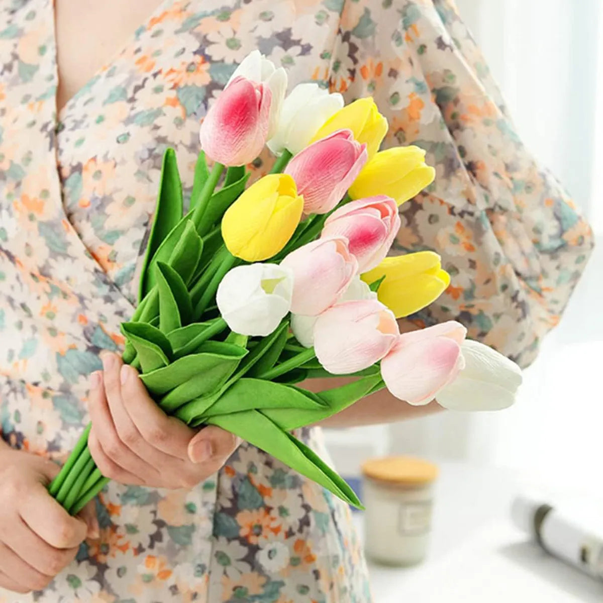 10PCS Real-Touch Tulip Artificial Flowers