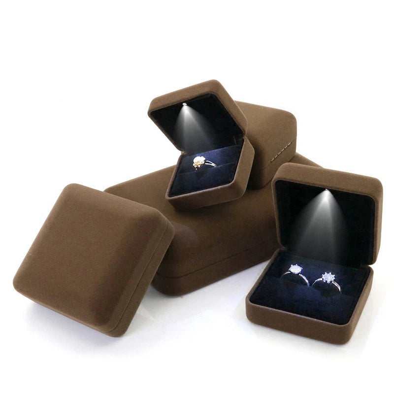 Velvet LED Jewelry Box