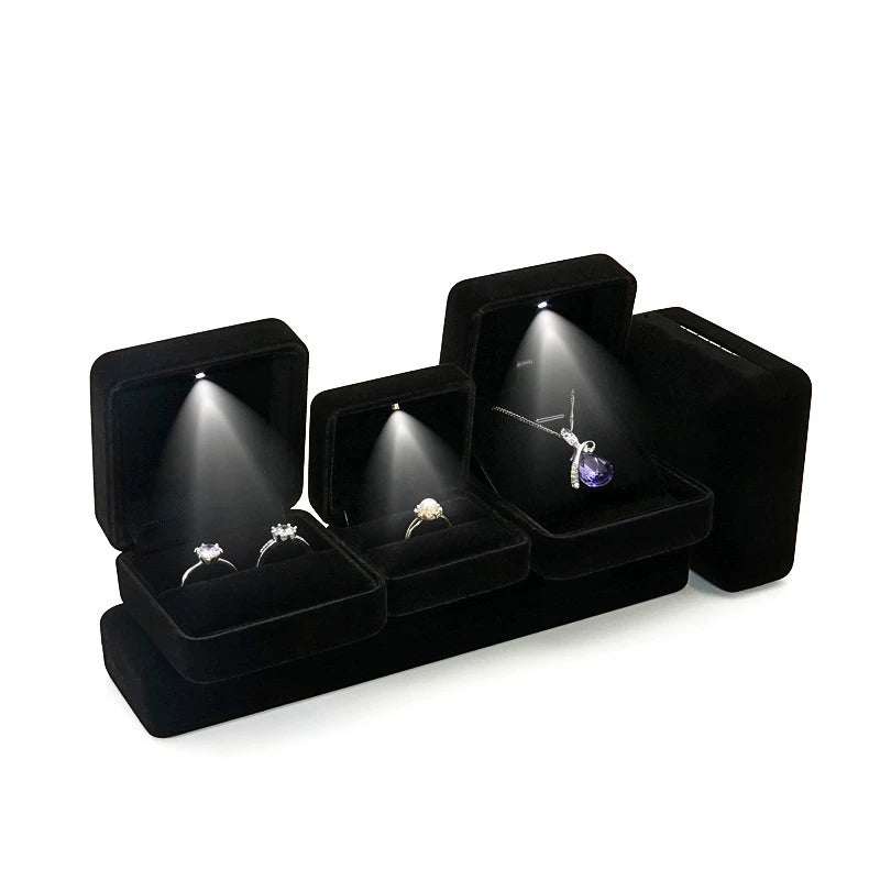 Velvet LED Jewelry Box