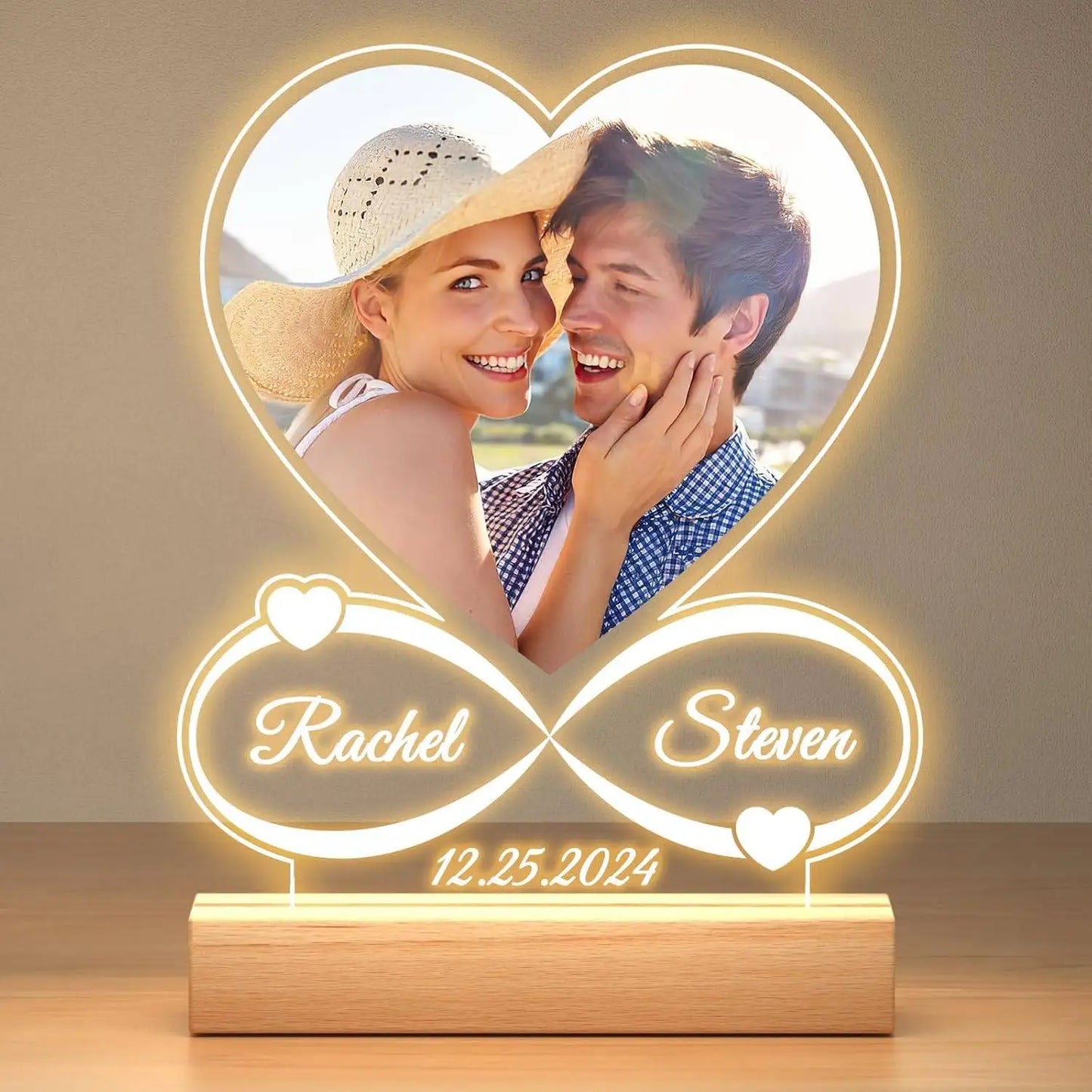 Custom LED Music Plaque – Acrylic Heart Lamp