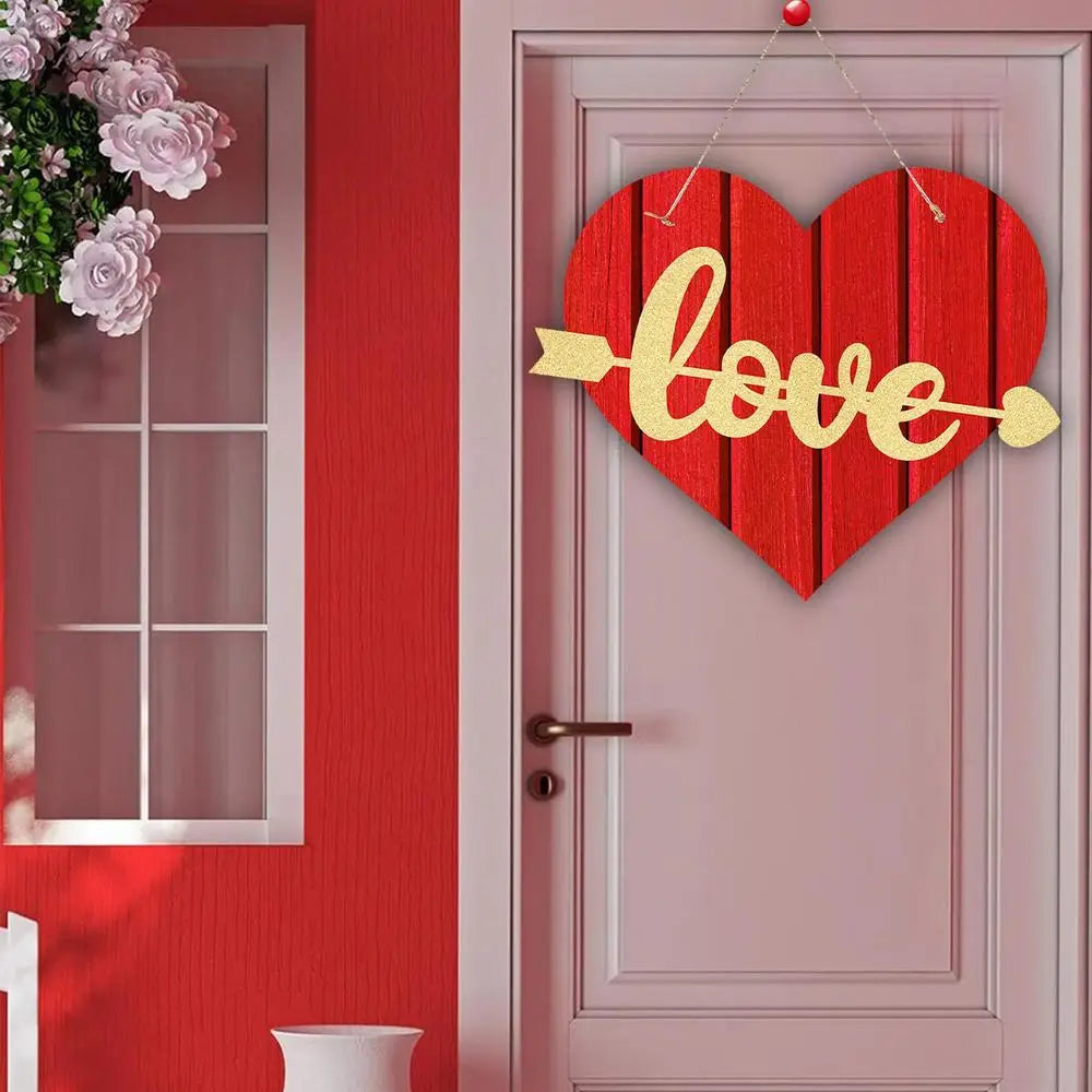 Rustic Heart Valentine’s Day Door Sign