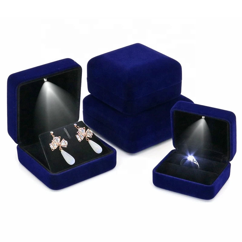 Velvet LED Jewelry Box