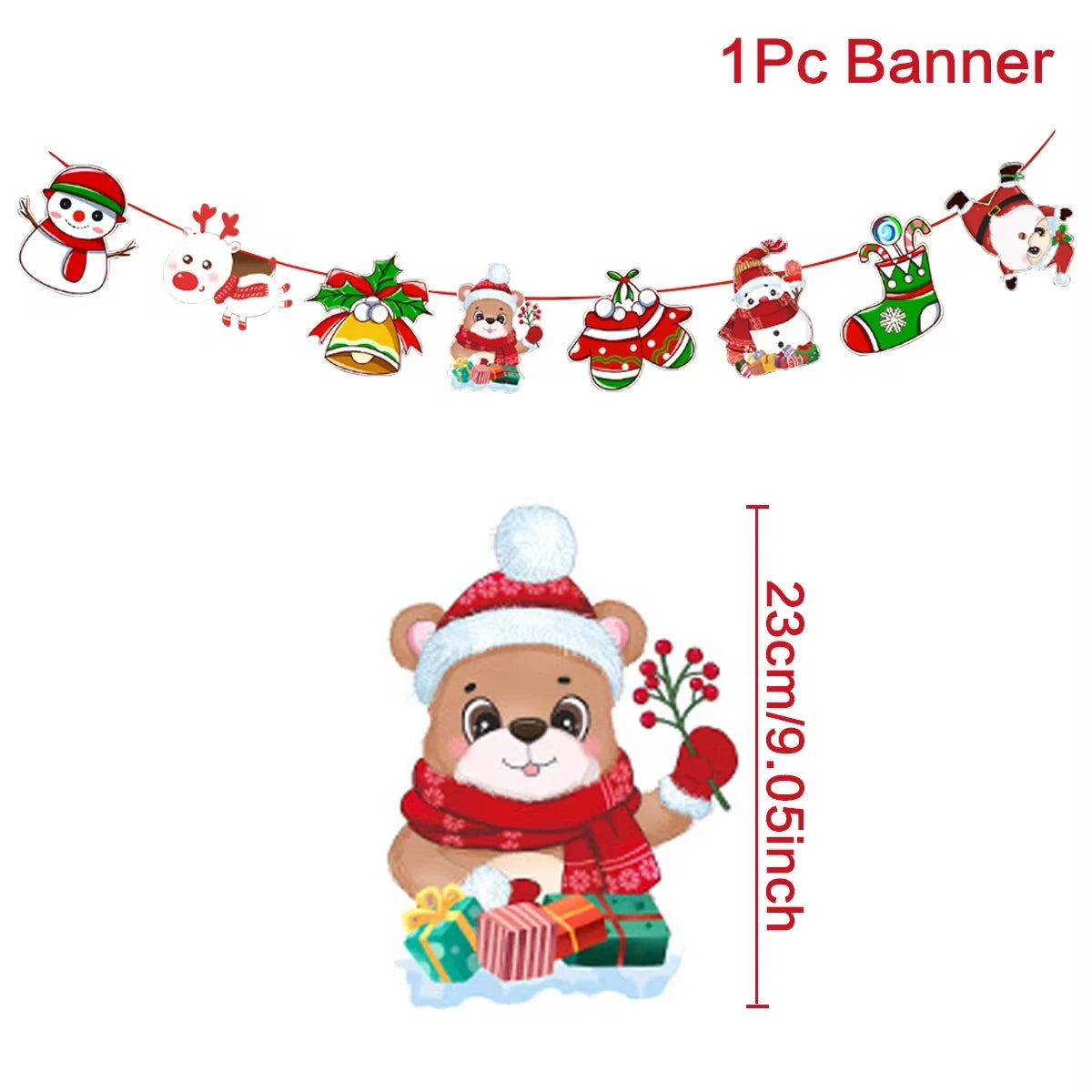 Merry Christmas Banner Garland