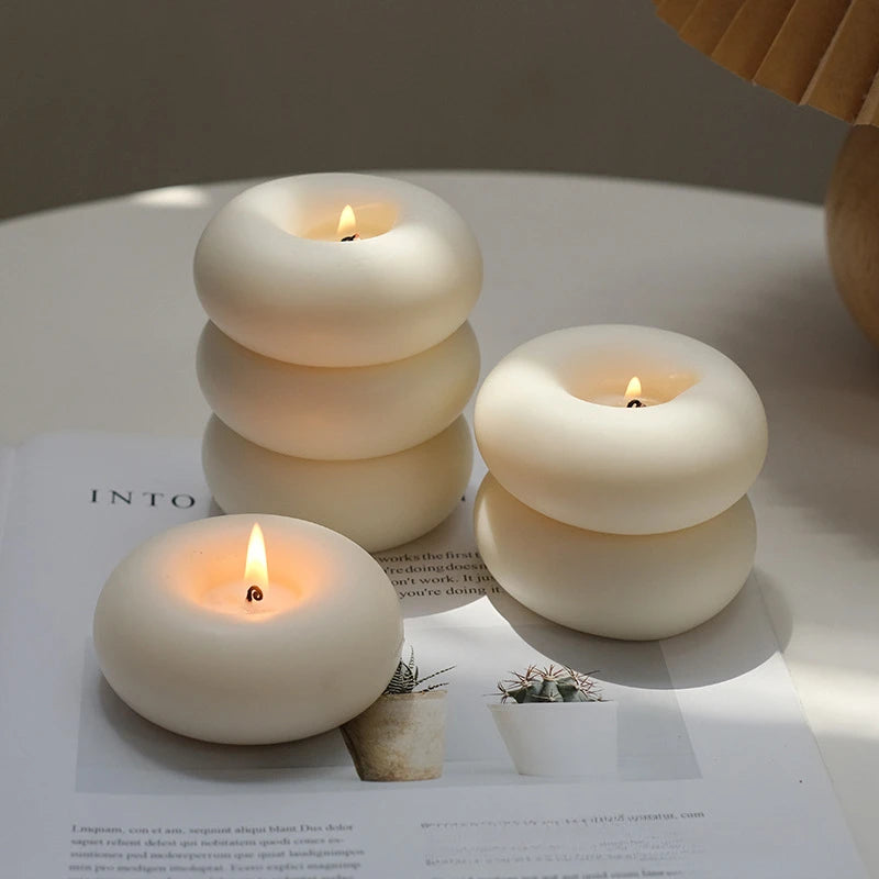 Donut-Shaped Aromatherapy Candle