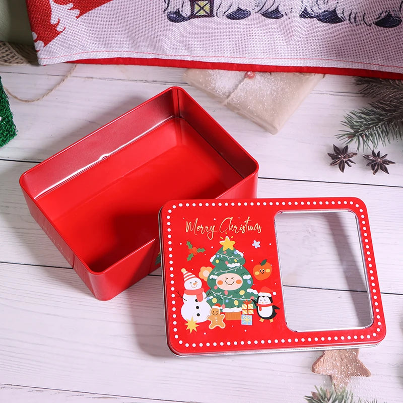 Christmas Merry Tinplate Candy/Cookie Box