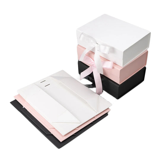 Magnet-Fold Ribbon Gift Box