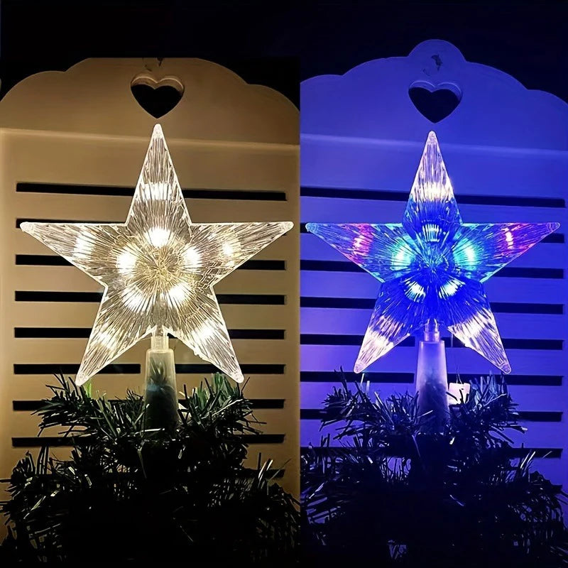 18cm LED Christmas Tree Topper Star