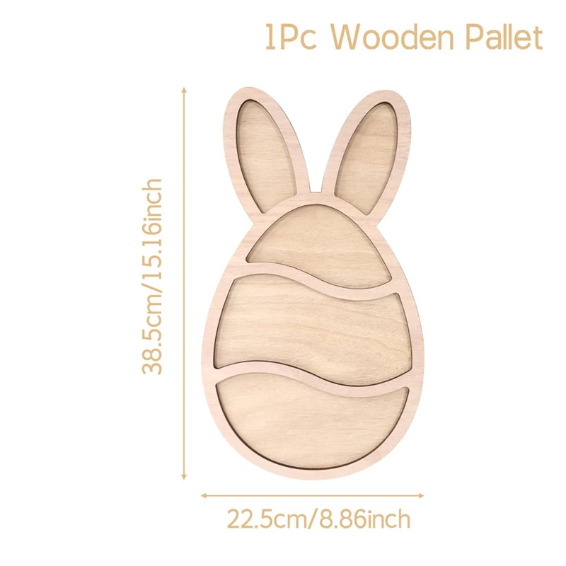 Easter Bunny Wooden Serving Tray