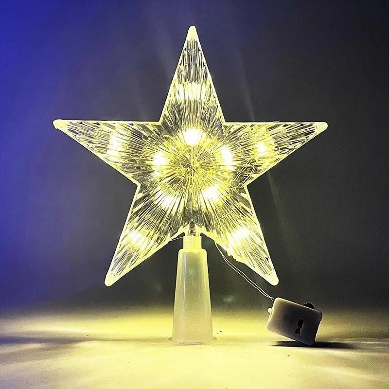 18cm LED Christmas Tree Topper Star