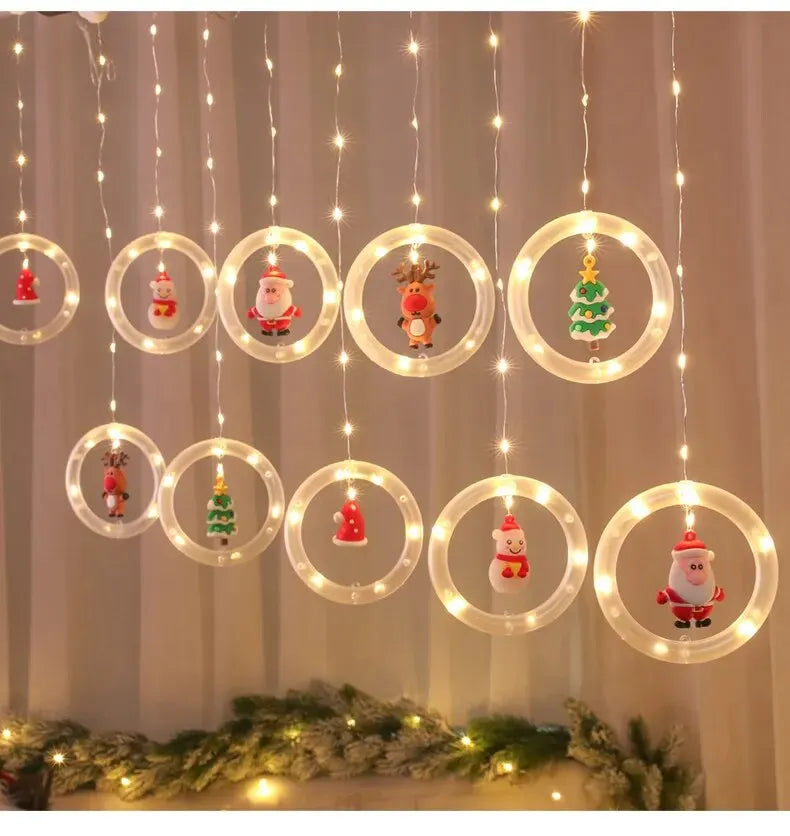 LED Mini Snowman Night Lights - Colorful Flashing Ornament